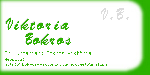 viktoria bokros business card